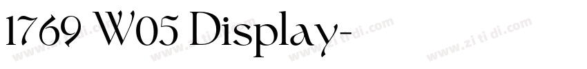 1769 W05 Display字体转换
